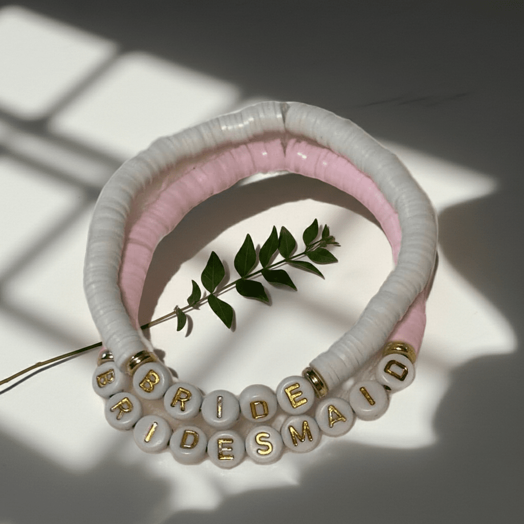 Bridal Party Personalized Bracelets | Bridesmaid Gift - Wonderfully Made by Devan