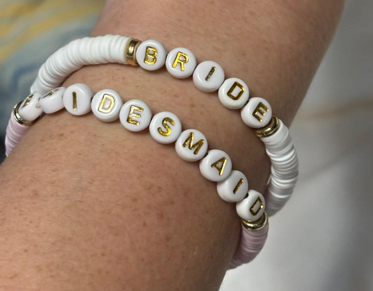 Bridal Party Personalized Bracelets | Bridesmaid Gift - Wonderfully Made by Devan