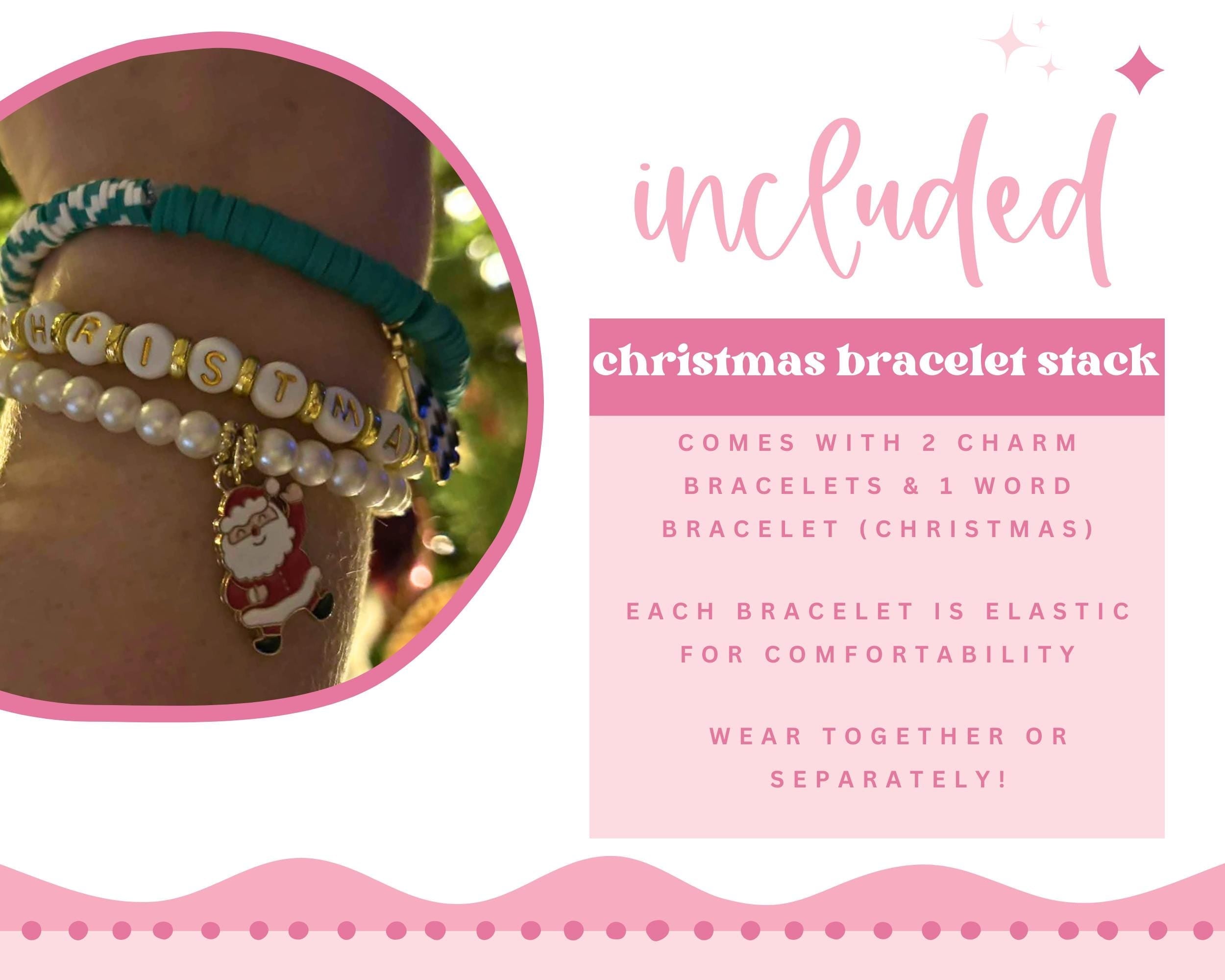 Christmas Charm Bracelet Stack - Wonderfully Made by Devan