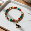 Christmas Heishi Bead Bracelet | Holiday Jewelry - Wonderfully Made by Devan