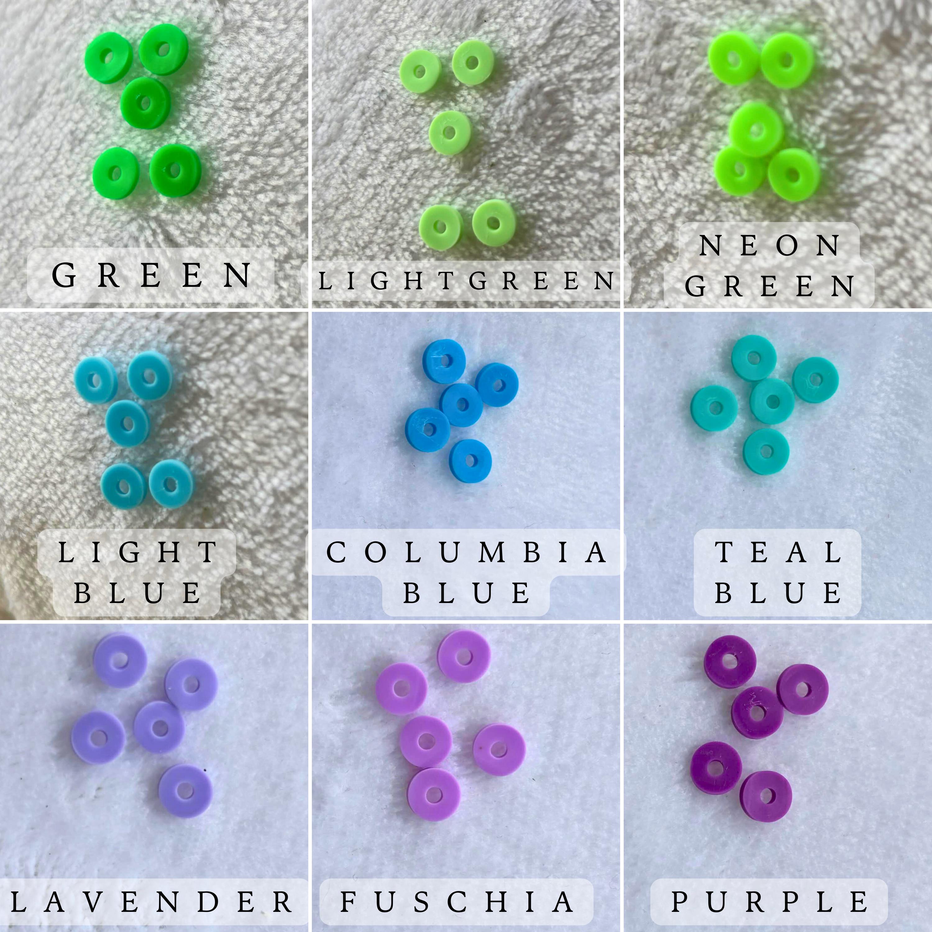 Personalized Tumbler Handle Charm, Heishi Beads, Stanley Accessory - Wonderfully Made by Devan