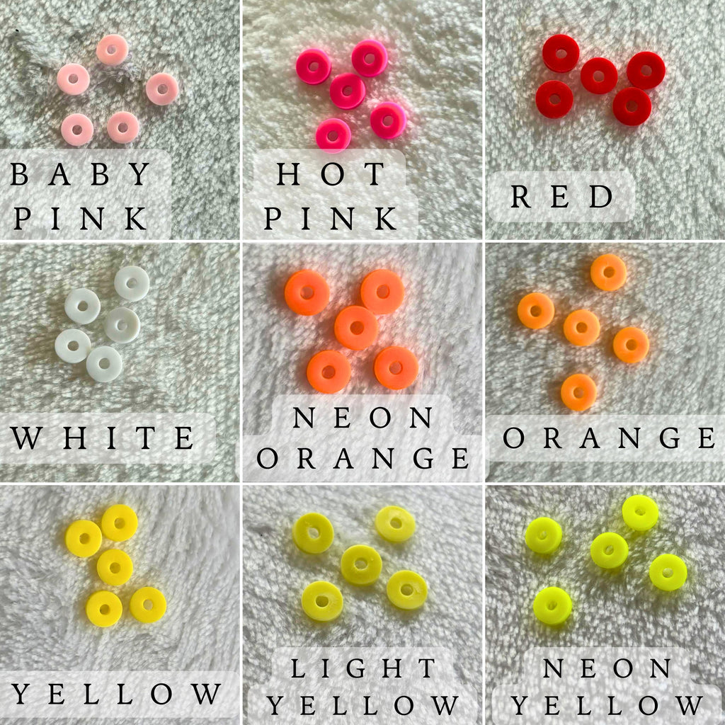 Personalized Tumbler Handle Charm, Heishi Beads, Stanley Accessory - Wonderfully Made by Devan